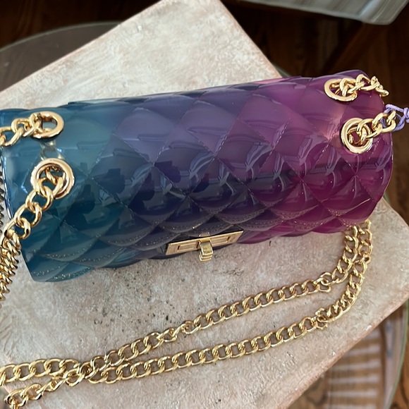 Jill & Ally Ombré Jelly Convertible Clutch/Crossbody - New with Tags - Picture 11 of 16